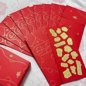 Packs of 10 x Hermès 2025 Chinese New Year Red Envelope Year of snake